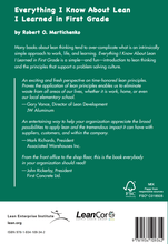 Loading Image in Gallery view, Everything I Know About Lean I Learned in First Grade backside cover
